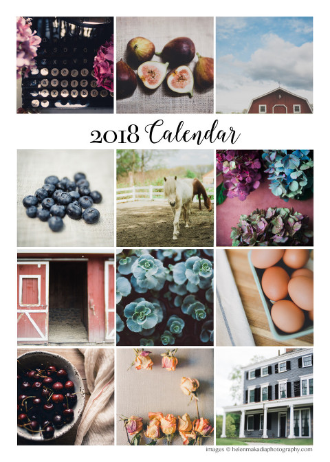 2018 Farmhouse Calendar
