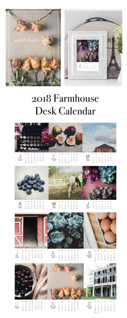 2018 Farmhouse Calendar